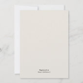 婚姻伝統的誓書の更新ブライダルシャワー 招待状 (裏面)