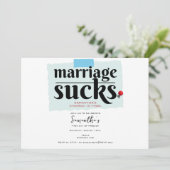 婚姻吸おもしろい離婚発表パーティー 招待状 (スタンド正面)