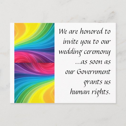 婚姻等式はがき ポストカード (正面)