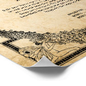 婚姻証明書ヴィンテージ異教のDRUID ポスター (角)