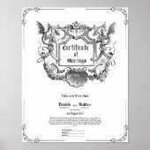 婚姻証明書ヴィンテージGOTHIC異教の DRUID ポスター (正面)