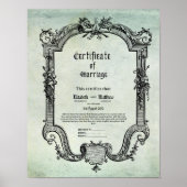 婚姻証明書ヴィンテージGOTHIC異教の DRUID ポスター (正面)