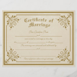 婚姻証明書 チラシ