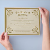 婚姻証明書 チラシ (手)