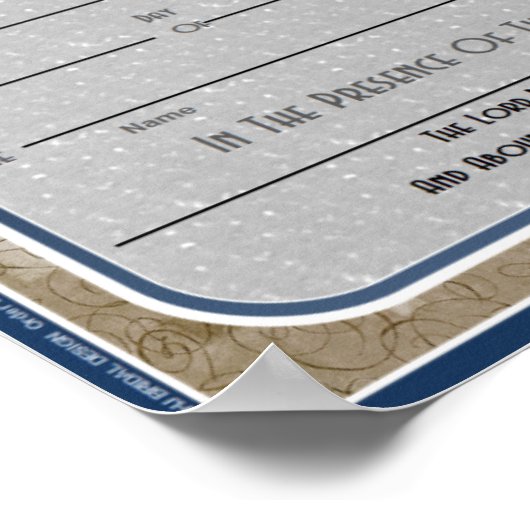 婚姻証明書 ポスター (角)