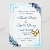 婚姻 招待状 (正面/裏面)