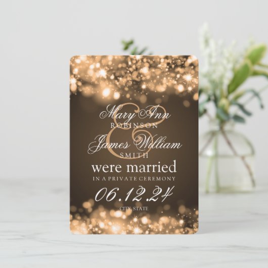 婚活きらめく灯金ゴールド 案内状 (スタンド正面)