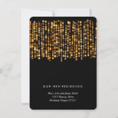 婚活エレガント金ゴールド灯 案内状 (裏面)