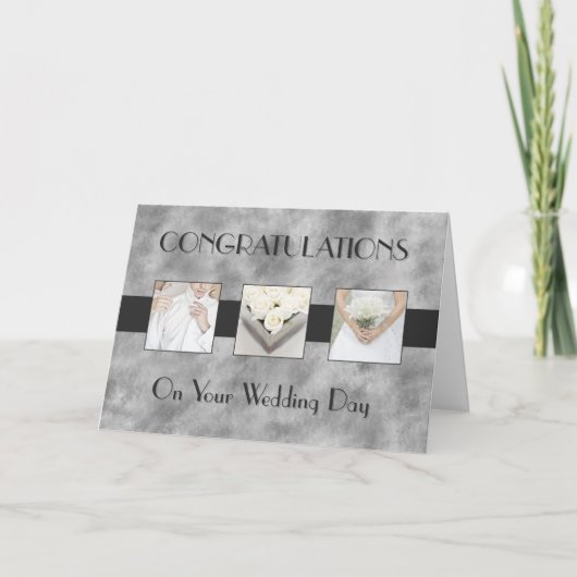 婚礼の日のトリプティク カード (正面)