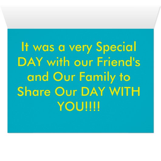 婚礼の日の来客名簿のクローズアップの結婚式の招待状 (内部横(下))