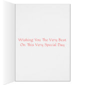 婚礼の日カード (内側 (右))