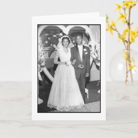 婚礼の日 カード (黄色い花)