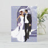 婚礼の日-ポストの結婚式の発表 招待状 (スタンド正面)