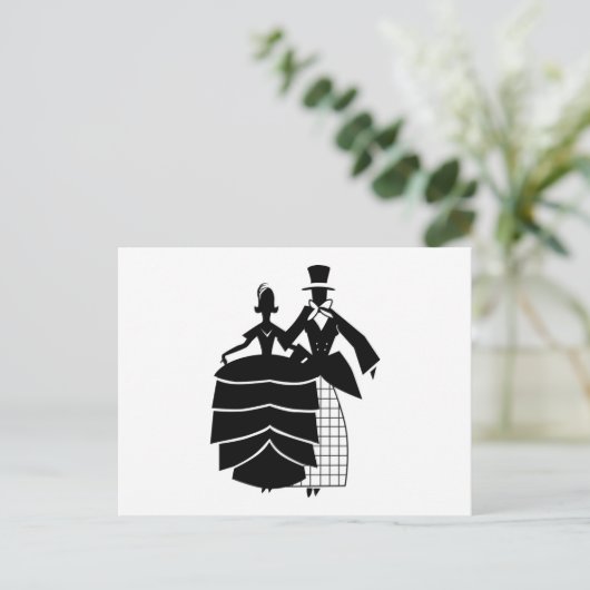 婚礼カップル ポストカード (スタンド正面)