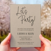 婚礼パーティー素朴の駆け落ち 招待状