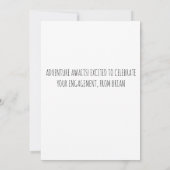 婚約おめでとうおもしろいカードCow Card 招待状 (裏面)