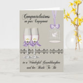 婚約おめでとうございます、レズビアンのグリーティングカード カード (黄色い花)