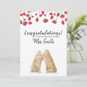 婚約おめでとうございます 招待状 (スタンド正面)