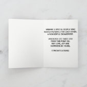 婚約おめでとうカード カード (内部)