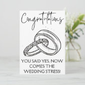 婚約おめでとうカード 招待状 (スタンド正面)