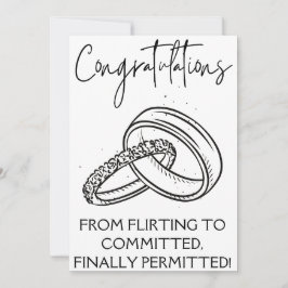 婚約おめでとうカード 招待状