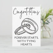 婚約おめでとうカード 招待状 (スタンド正面)