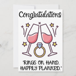 婚約おめでとうカード 招待状