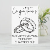 婚約おめでとうカード 招待状 (スタンド正面)