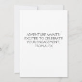 婚約おめでとうカード 招待状 (裏面)