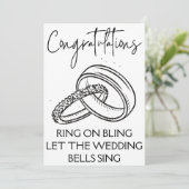 婚約おめでとうカード 招待状 (スタンド正面)