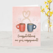 婚約おめでとうコーヒーパーフェクトブレンド カード (黄色い花)