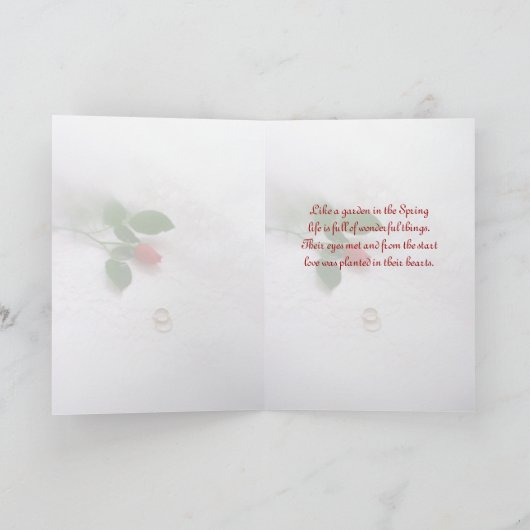 婚約おめでとう カード (内部)