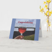 **婚約おめでとう** カード (黄色い花)