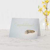 婚約おめでとう カード (黄色い花)