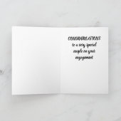 「婚約おめでとう」カード カード (内部)