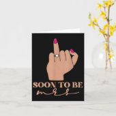 婚約おもしろいはすぐにミセス・バチェロレッテに加わる カード (黄色い花)