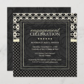 婚約お披露目会へのご招待 招待状 (正面/裏面)