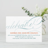 婚約お祝いパーティーの招待状 招待状 (スタンド正面)