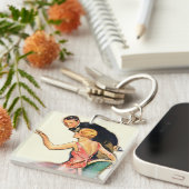 婚約したなカップル キーホルダー (正面右)