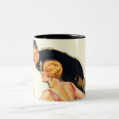 婚約したなカップル ツートーンマグカップ (中央)