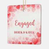 婚約したオーナメント セラミックオーナメント (左)