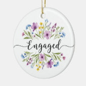 婚約したオーナメント セラミックオーナメント (左)