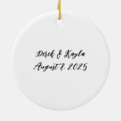 婚約したオーナメント セラミックオーナメント (裏面)