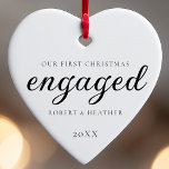 婚約したパーソナライズされた婚約 セラミックオーナメント<br><div class="desc">祝婚約した婚約ギフトのパーソナライズされた婚約ギフトを使ったクリスマスの陶芸オーナメントの。クラシックエレガントの黒と白のこのミニマル、そしてクリーンなデザインは、あなたのクリスマスツリーのオーナメントに完璧な追加であり、の本質をキャプチャシンプルし、ミニマリストのクリスマス。お名前カスタマイズと婚約日と共にカスタム、この婚約セラミックオーナメントは単なる初めてのクリスマスの発表ではなく、あなたの記憶に思いを馳せる思いやりのある記念すべき存在婚約したである。愛を追悼し、あなたは一緒に始まるエキサイティングな旅の理想的な婚約ギフトである。2023年にあなたの婚約クリスマスプレゼントを本当に思い出に残る1つにしパーソナライズされたて、この初めてのクリスマスを記念し、あなたの人生のこの特別な瞬間をマークする愛とコミットメントを象徴する。</div>