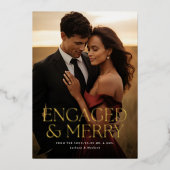 婚約した&ホリメリーデーフォトカード 箔シーズンカード (正面)