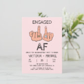 婚約したAFおもしろい婚約パーティ 招待状 (スタンド正面)