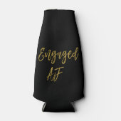 婚約したAFブラックおよびゴールドフォイルボトルクール ボトルクーラー (正面)