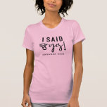 婚約したYes年に発婚約した表 Tシャツ<br><div class="desc">発表婚約した私は編集可能婚約年とYesのリングや輪Tシャツと言った – あなたはYESと言っ結婚た世界に発表するどのようなおもしろいの方法!ピンク色で表示されるが、任意の色を選択できる。年を婚約の年に簡単に変えられる!祝福!</div>