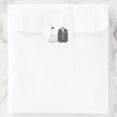 婚約しました！ 花嫁と花婿のエンゲージメント ハートシール (バッグ)