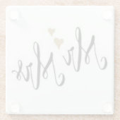 婚約と結婚コースター ガラスコースター (裏面)